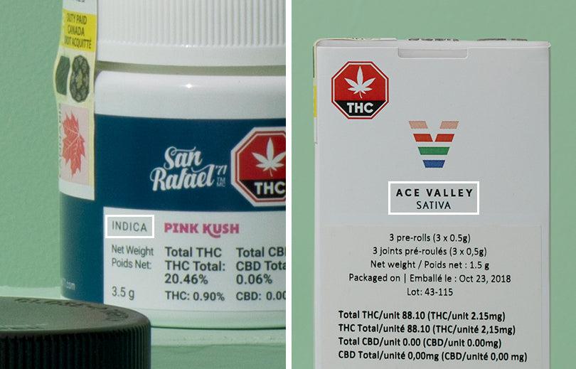 Cannabis product labels